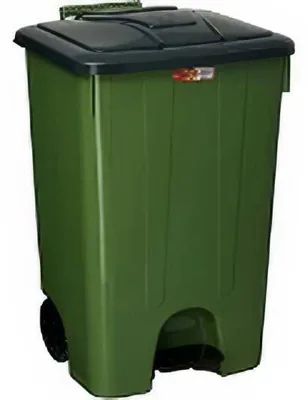 Köşeli Pedallı Çöp Kovası 85 Litre - İç Kovasız